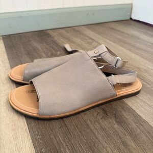 Sorel Ella Mule Strap Sandals Tan Leather size 9